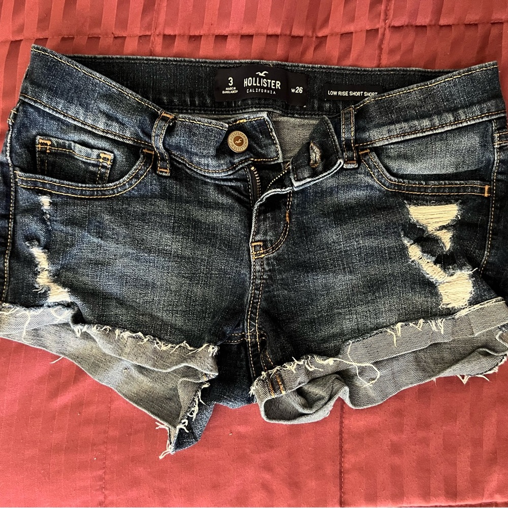 Hollister Low Rise Denim Shorts